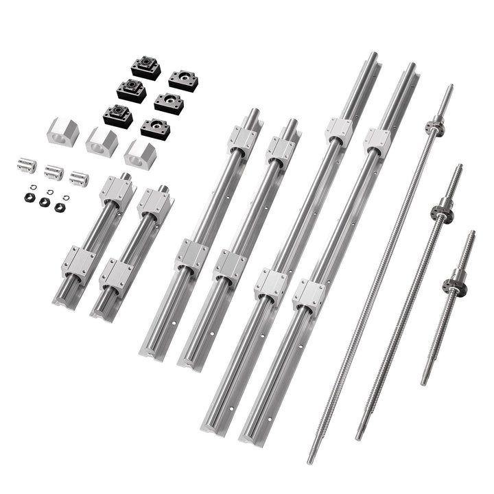 CNCMANS SBR16-300/600/1000mm Linearschienen 6 Linearführungsschienen mit 12SBR16UU-Lagerblöcken + RM
