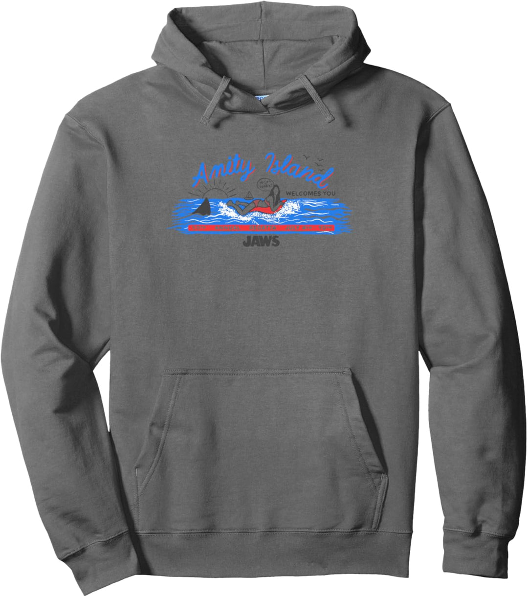 Jaws Amity Island Billboard Pullover Hoodie