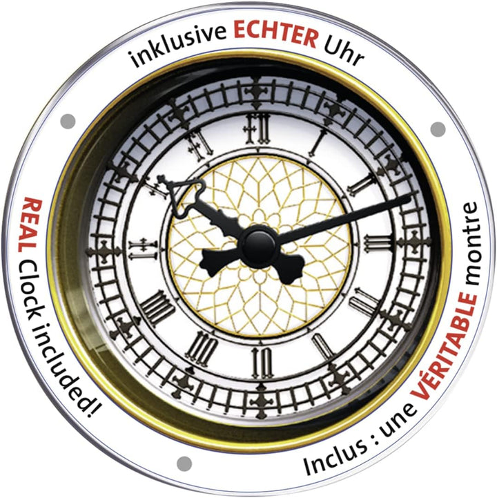 Ravensburger 3D Puzzle 12586 - Big Ben mit Uhr - 216 Teile - Das weltbekannte Londoner Wahrzeichen z