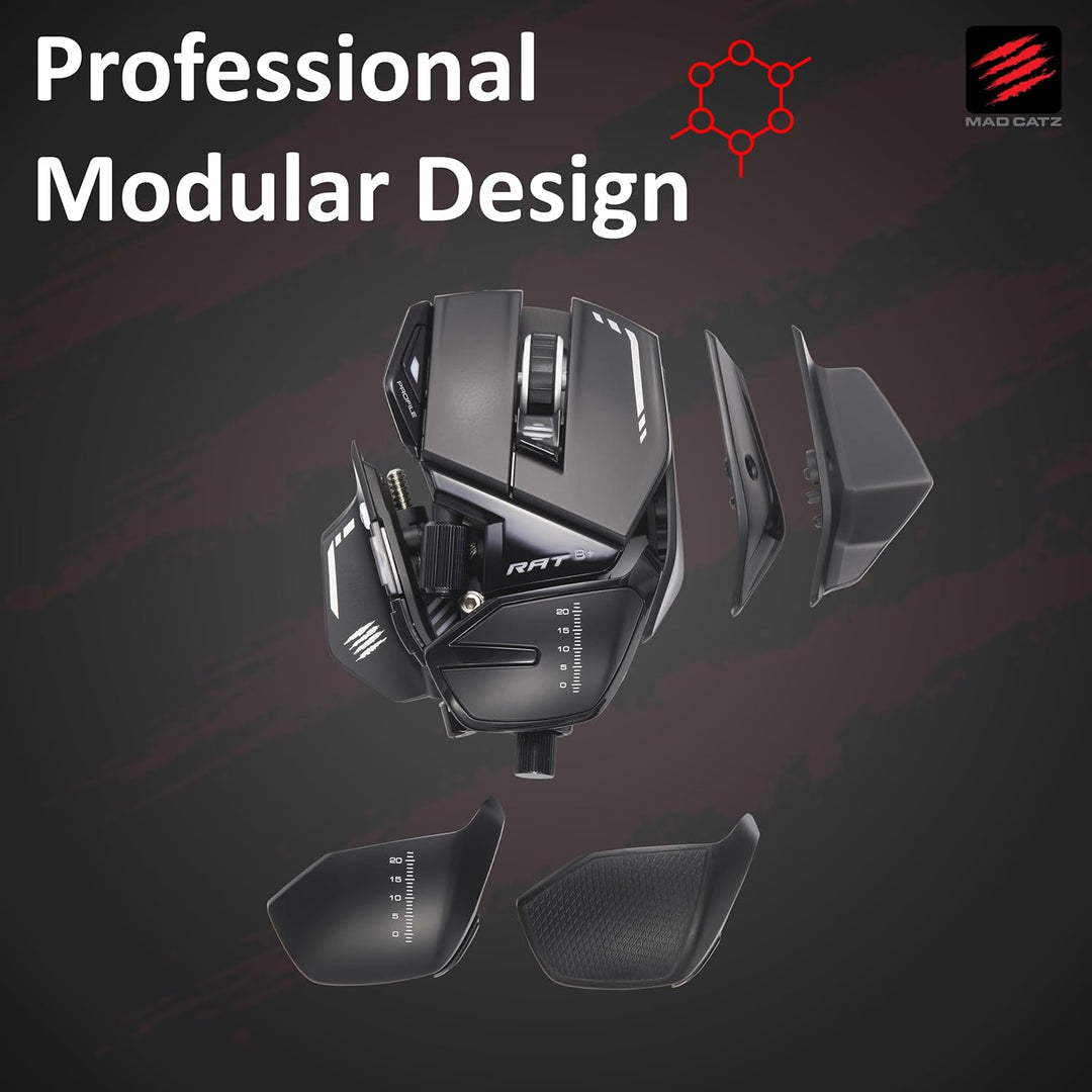 MadCatz R.A.T. 8+ Optical Gaming Mouse, Black R.A.T. 8+ Black, R.A.T. 8+ Black