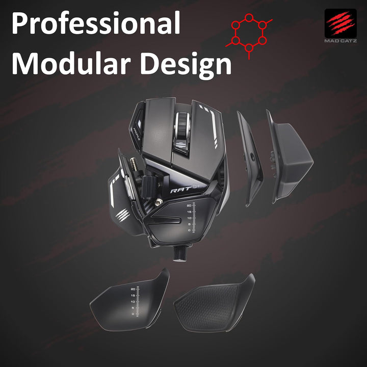 MadCatz R.A.T. 8+ Optical Gaming Mouse, Black R.A.T. 8+ Black, R.A.T. 8+ Black