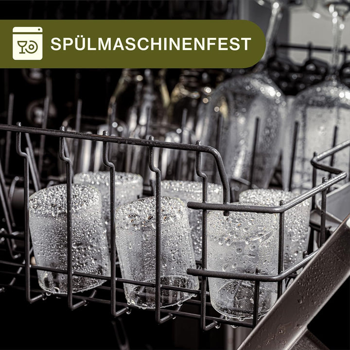Praknu Gewürzgläser - 20er Set 120ml - mit Etiketten zum Beschriften - Luftdicht - Spülmaschinenfest