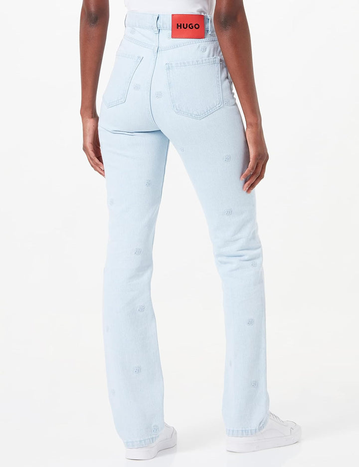 HUGO Damen Gayang/Long Jeans 25W / 34L Turquoise/Aqua440, 25W / 34L Turquoise/Aqua440