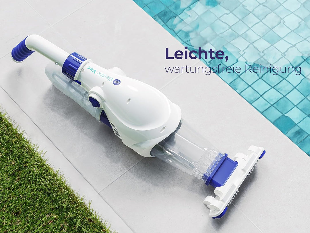 Gre VCB10 Elektric Vac - Elektrischer Poolreiniger, 37 l / h, blau 25W, 25W