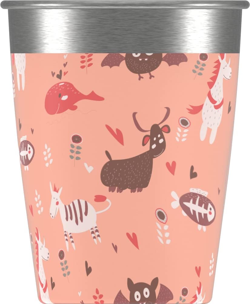 SIGG Kinderbecher Set (4 x 0.35 L), Trinkbecher für Kinder in 4 bunten Designs für Jungen und Mädche