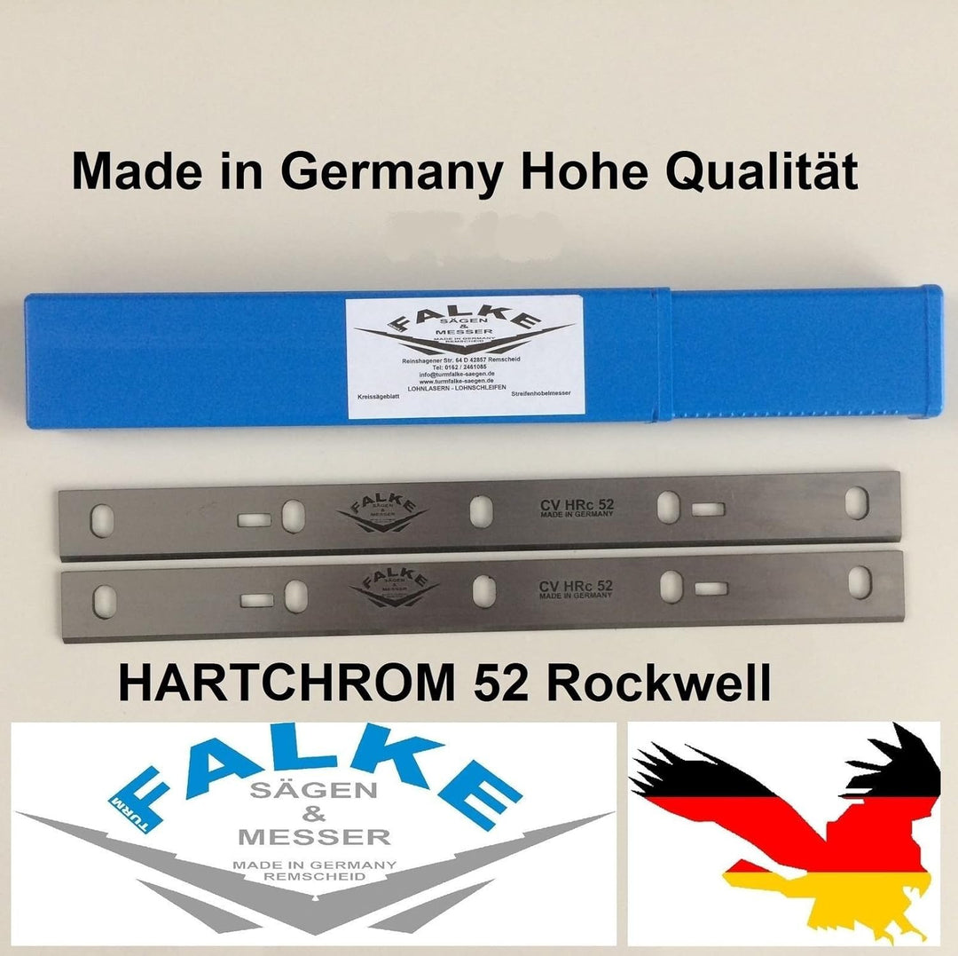 2 Stück Scheppach HMS 1070 Abricht-Dickenhobel 254mm Hobelmesser