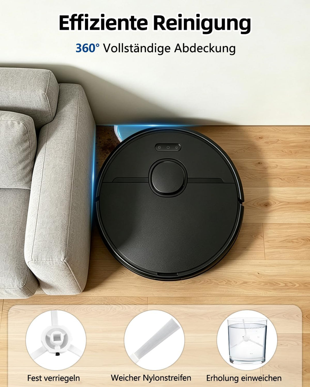Chuancheng Zubehör-Set für Dreame D9, D9 Max, L10 Pro Staubsauger-Teile, inklusive 1 Hauptbürste, 6