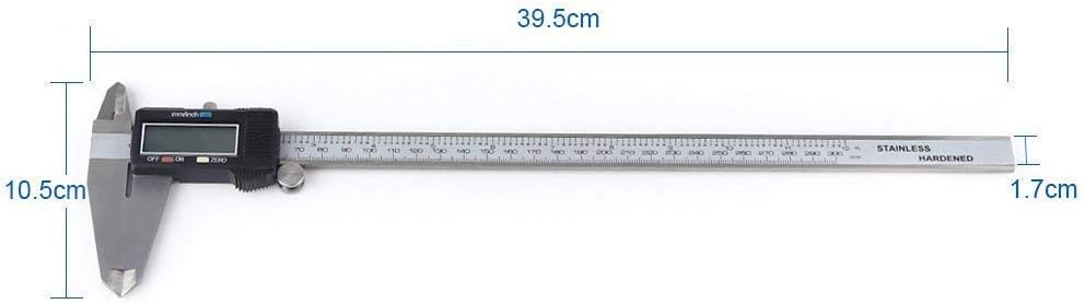 300mm Digital Messschieber Zoll/Bruchstücke/Millimeter Umwandlung 0-12 Zoll Schieblehre Edelstahl Kö