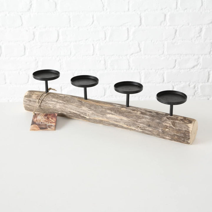 Boltze Kerzenständer Tempe (Kerzenhalter für 4 Kerzen, stilvolles Design, Dekoration Esstisch / Komm