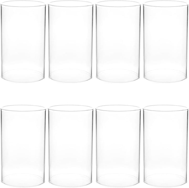 BESPORTBLE 8 Stücke Windlicht Glaszylinder Teelichtgläser Windlichtgläser Ersatz Zylinder Ohne Boden