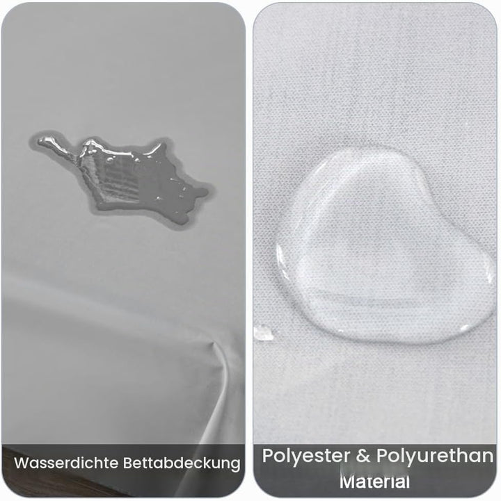 DUJUIKE 100% wasserdichte Schutzdecke oder Liner für Bett, Matratzenschoner für das Bett, Wiederverw