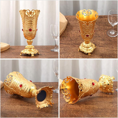 Angoily Dekorative Vase Tischvase Hochzeit Blumenvase Goldene Blumenvasen Hochzeitsvase Hochzeitsdek
