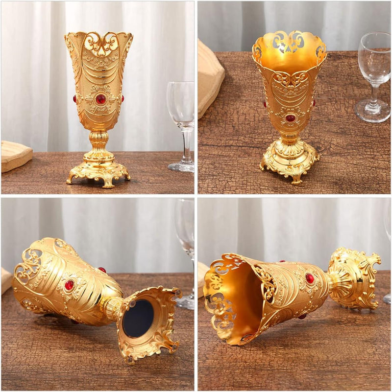 Angoily Dekorative Vase Tischvase Hochzeit Blumenvase Goldene Blumenvasen Hochzeitsvase Hochzeitsdek