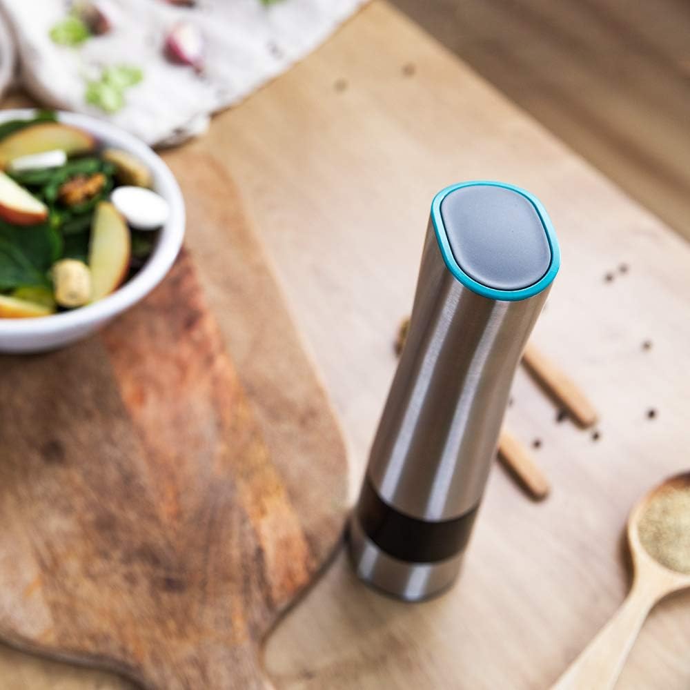 Cecotec InstantMill Press Elektrische Kaffee- und Gewürzmühle, Edelstahlgehäuse, Keramikmühle mit Pr