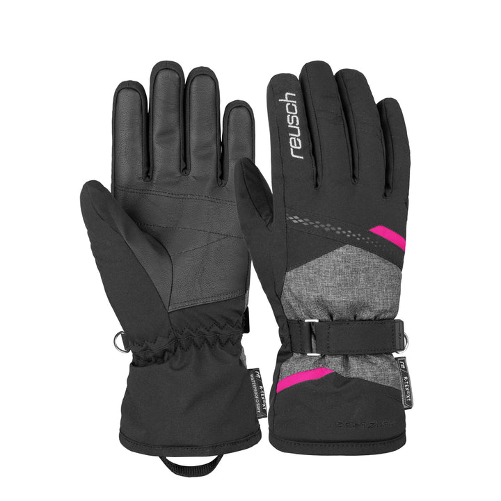 Reusch Hannah R-TEX® XT Blck/Blck Melang/Pink Glo 6.5, Blck/Blck Melang/Pink Glo 6.5