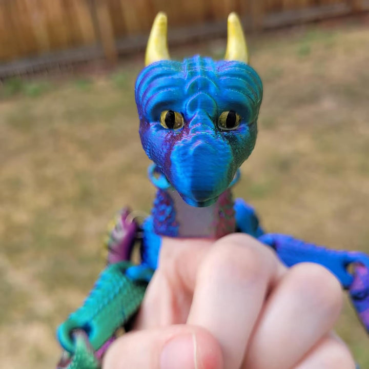 Drachenhandpuppe, Drachenfingerpuppe, Tierpuppe, 3D-Druck Kinder Tierpuppen Handpuppen Niedliche Pup