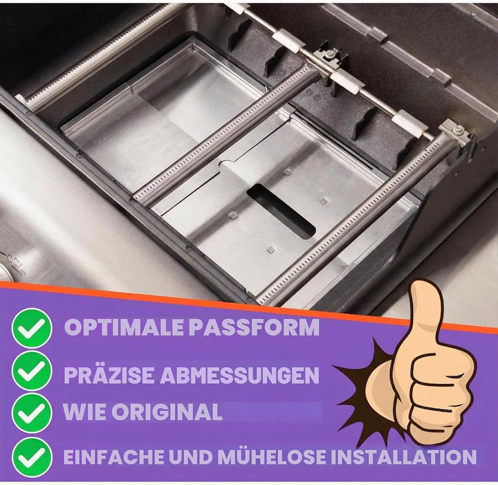 Outdoor Bazaar Ersatz-Fettwanne Set für Grill-Modelle von Nexgrill, Dyna Glo, Kenmore, Backyard Gril