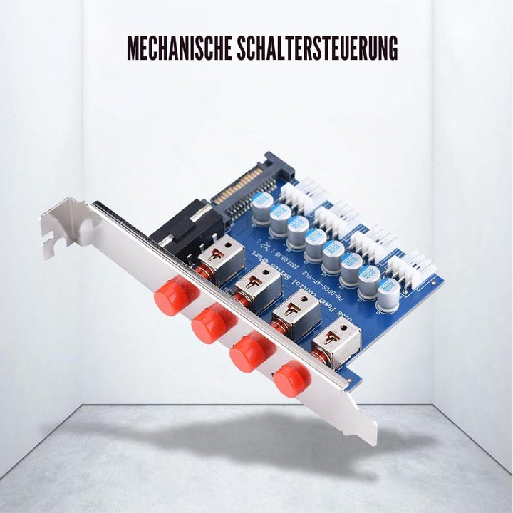 Richer-R HDD Power Control Switch, Festplattenlaufwerk SATA Drive Switcher Umschalter mit IDE 2xSATA