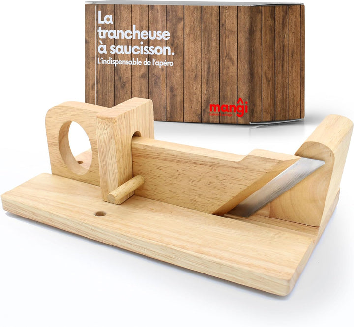 Mangi - Wurstschneider aus Holz - Das Must-Have für Sie, Ihre Freunde und Familie - Umweltfreundlich