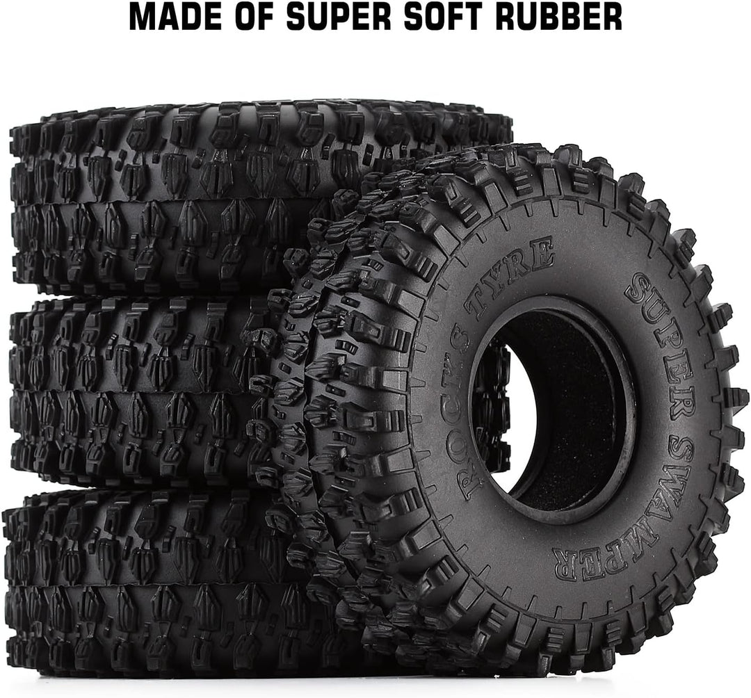 INJORA RC Reifen 1,9inch Crawler Reifen für 1:10 RC Crawler Axial SCX10 90047 SCX10 III AXI03007 D90