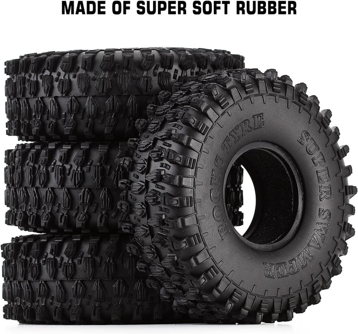 INJORA RC Reifen 1,9inch Crawler Reifen für 1:10 RC Crawler Axial SCX10 90047 SCX10 III AXI03007 D90