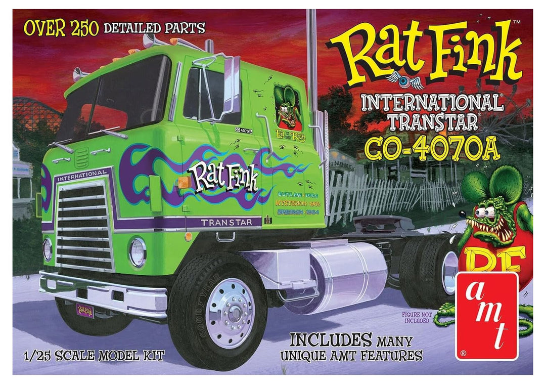 AMT IH Transtar CO-4070A Traktor Hauler - Rat Fink Modellbausatz 1:25