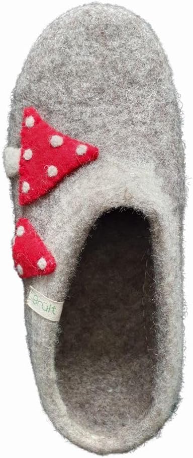Grült Filzpantoffeln aus Wolle, Hausschuhe für Damen & Herren, Kuschelig & Cozy, Premiumqualität, Ru