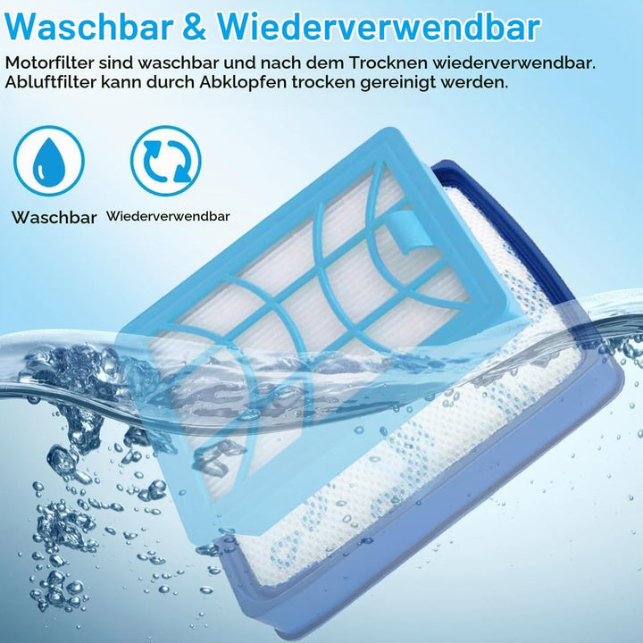 Staubsauger Filter für Philips 7000 Series PowerPro Expert, Ersatzfilterset,Filter Ersatzteile Zubeh