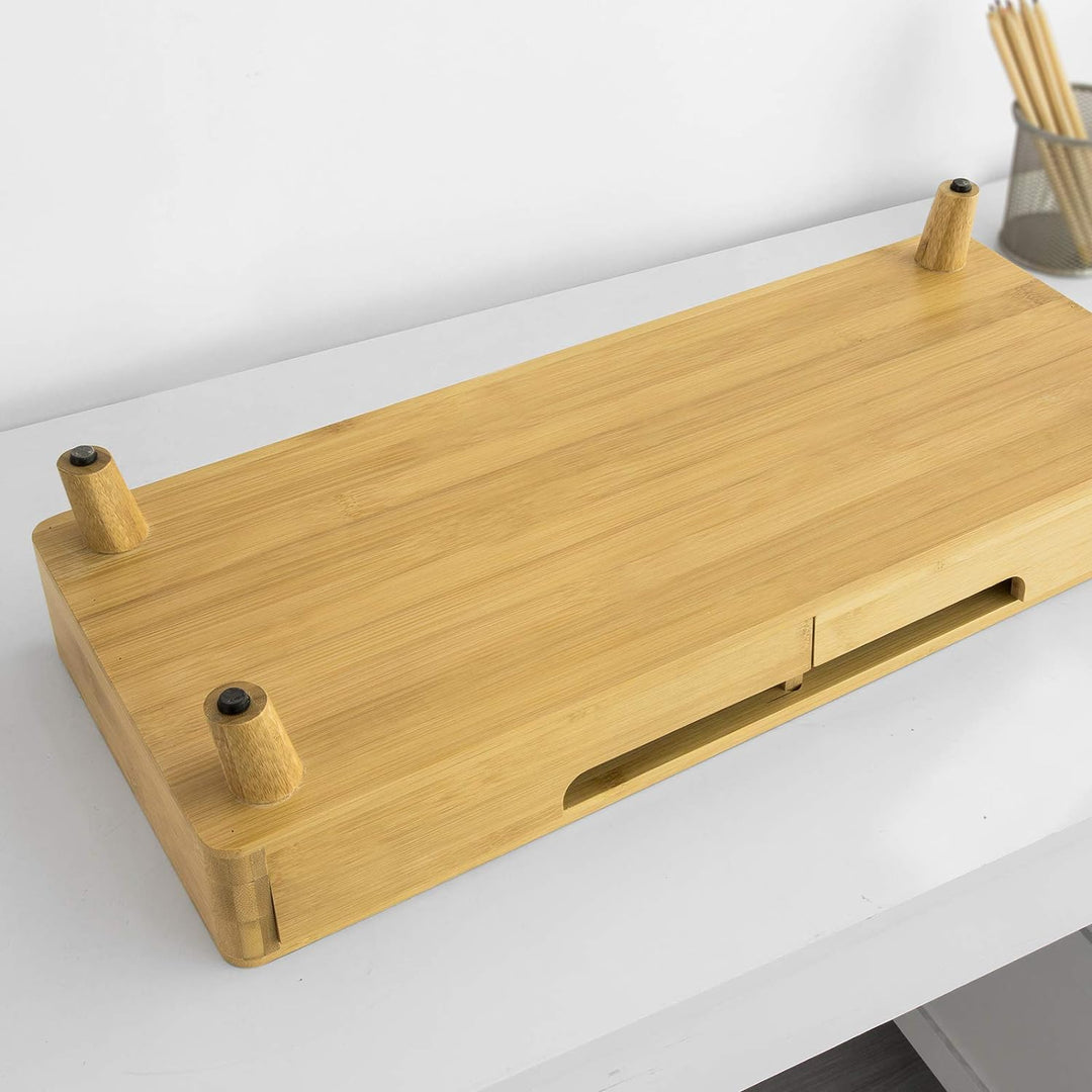 SoBuy BBF06-N Design Monitorerhöhung Monitorständer Bildschirmständer Notebookständer Schreibtischau