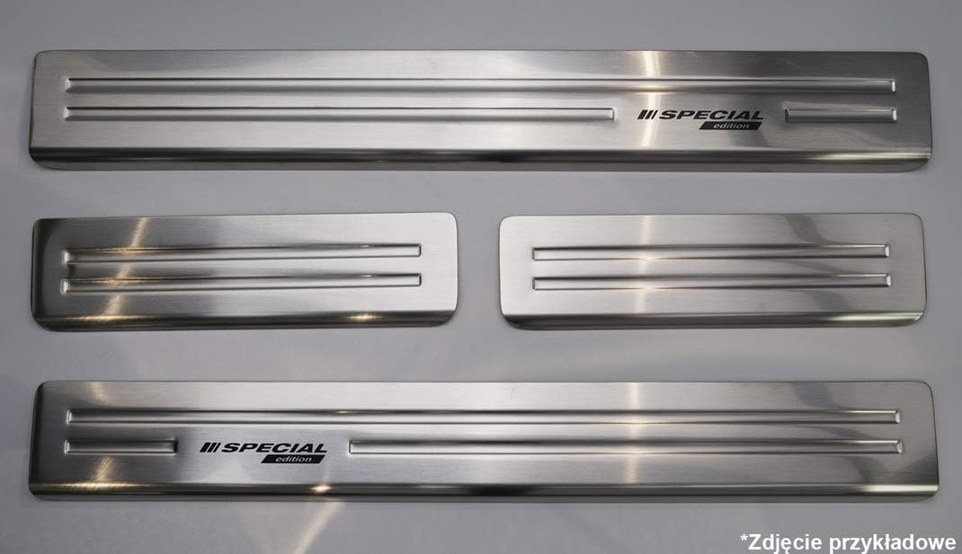 Avisa INOX Door sill Protectors Compatible with Volkswagen Golf VII 5-Doors & Variant 2012-2020 - 'S