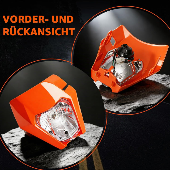 Lichtmaske Motorrad Dirt Bike Scheinwerfer Motorrad Scheinwerfer Verkleidung Maske Tagfahrlicht Für