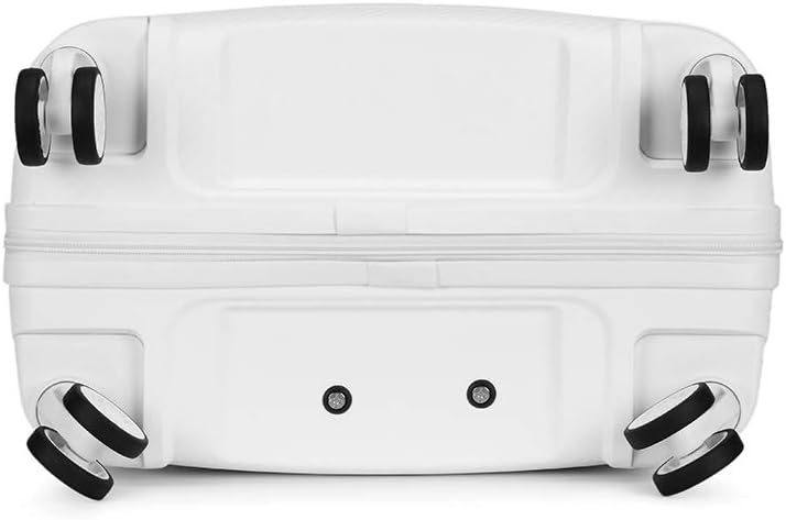 KONO Zwillingsrollen Reisekoffer TSA-Schloss 65cm Trolley Koffer Polypropylen Hartschale Rollkoffer 
