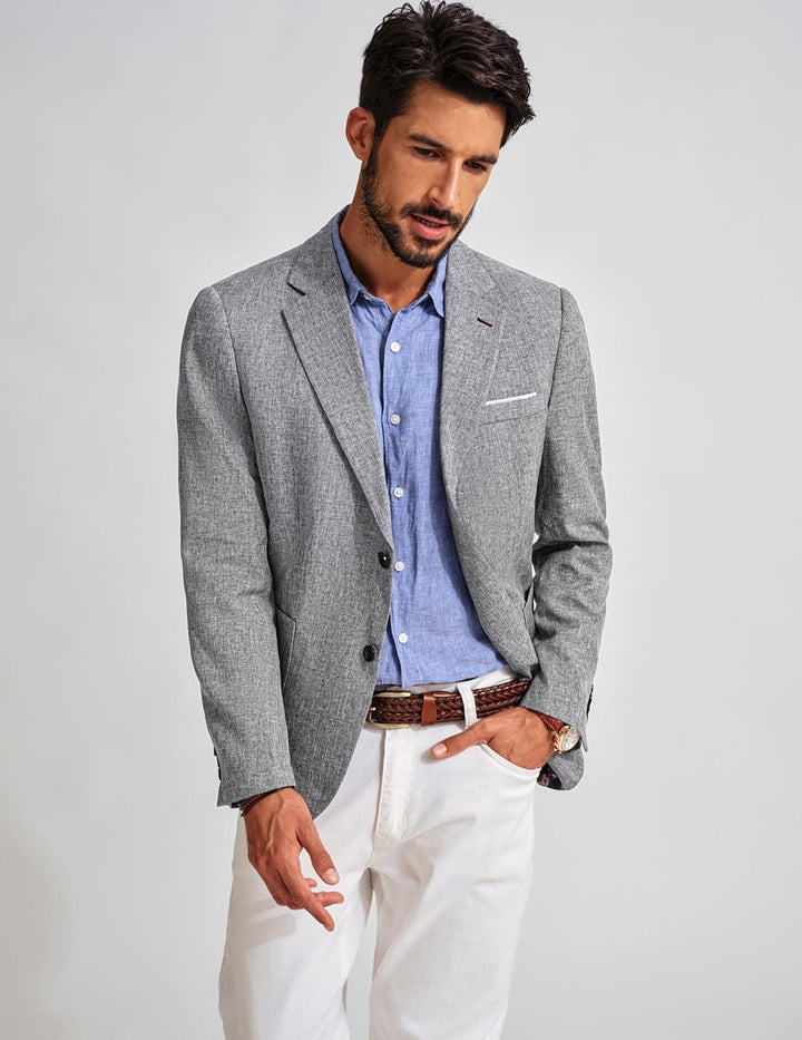 PJ PAUL JONES Herren Sakko Sportlich Regular Fit Business Anzugjacke Modern Freizeit Blazer mit 2 Kn