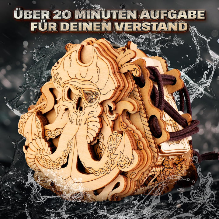 ESC WELT Blackbeard's Compass Puzzle Box - Escape Room in a Box - Denksportaufgabe - 3D Fluchtspiel