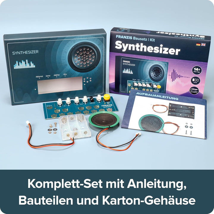 FRANZIS 67196 - Synthesizer selber Bauen - DIY Bausatz ohne Löten und technisches Vorwissen! Mit Pla