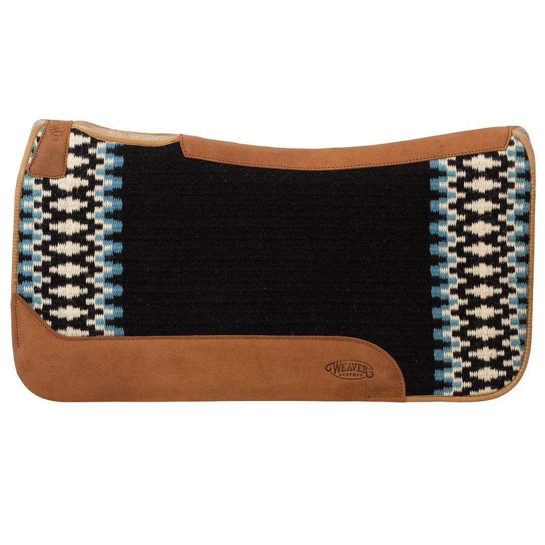 Weaver Leather New Zealand Wool Saddle Pad Blau, Blau