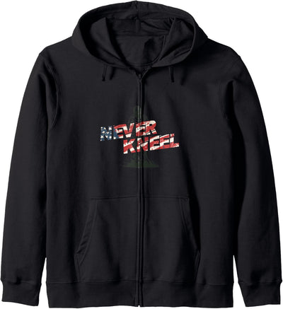 Niemals niederknien - Patriotische Freiheit Kapuzenjacke