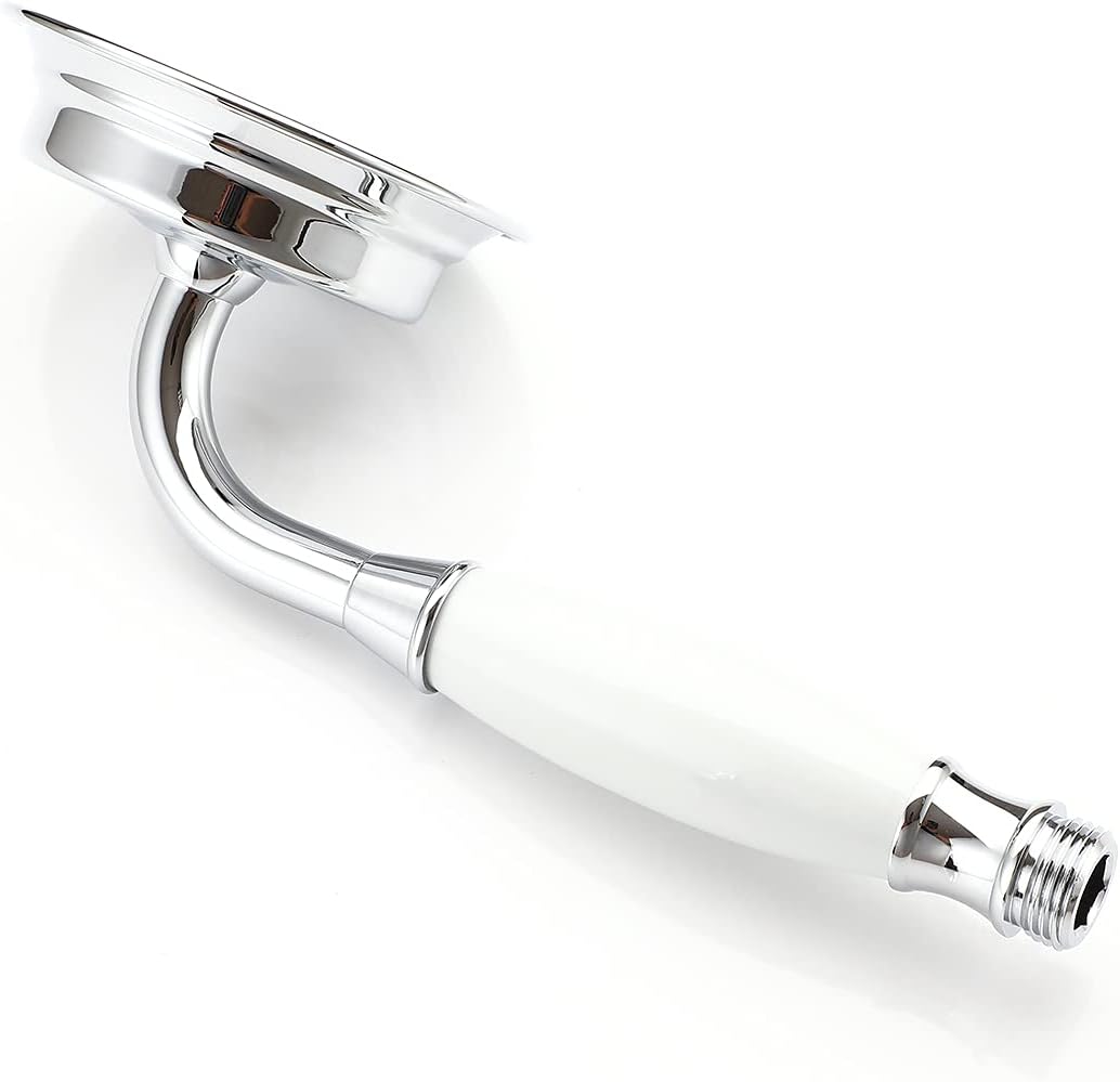 Ownace Grosser viktorianischer Duschkopf, traditionelles Messing und Keramik, Telefon-Handbrause, Ch