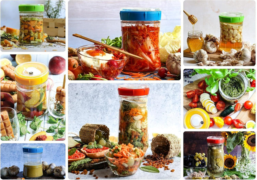 Kefirko Gemüsegärer (1,4 l) – Ferment Früchte, Gemüse, Machen Kimchi, Sauerkraut und mehr – BPA-frei