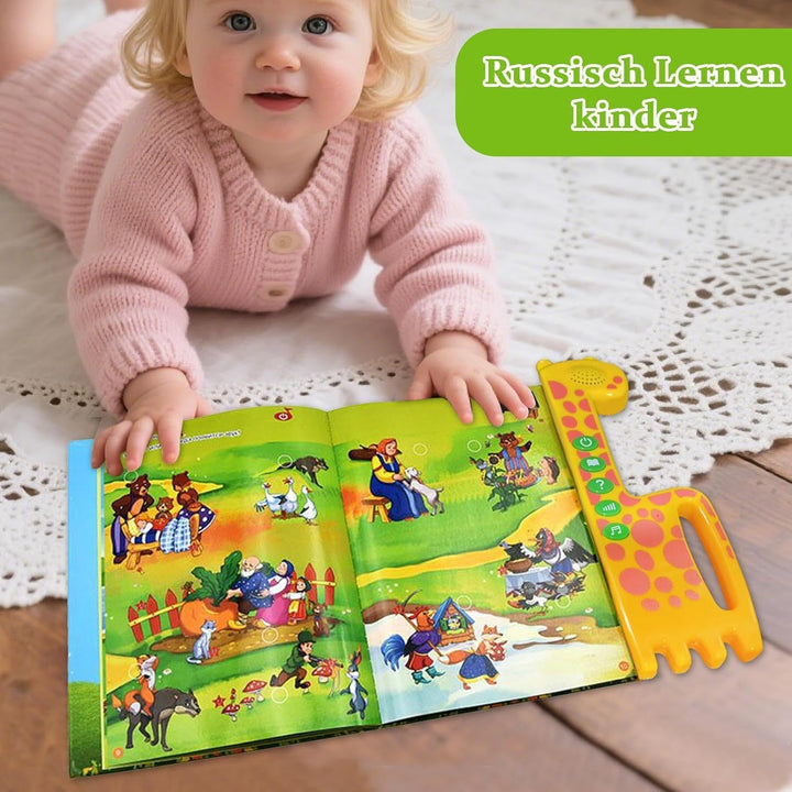 Russisches Lernspielzeug mit Ton - Sprechendes Buch für Einsteiger | Russisches Alphabet Lernen Spra