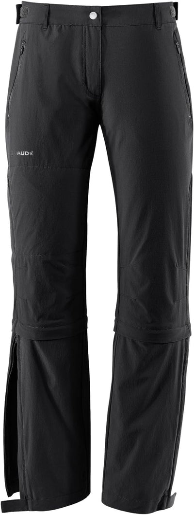 VAUDE Damen Women's Farley Stretch Capri T-Zip Ii Hose, black, 44-Long