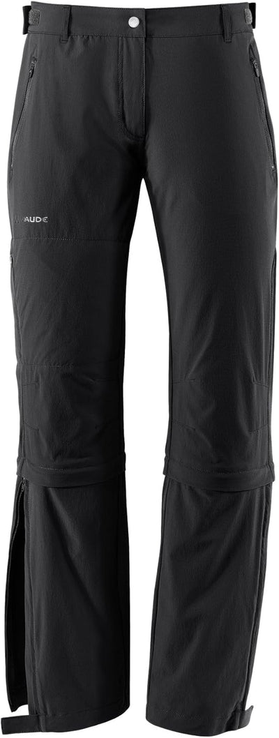 VAUDE Damen Women's Farley Stretch Capri T-Zip Ii Hose, black, 34-Long