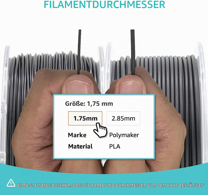 Polymaker PC-ABS Schwarz - 1,75mm - 1kg