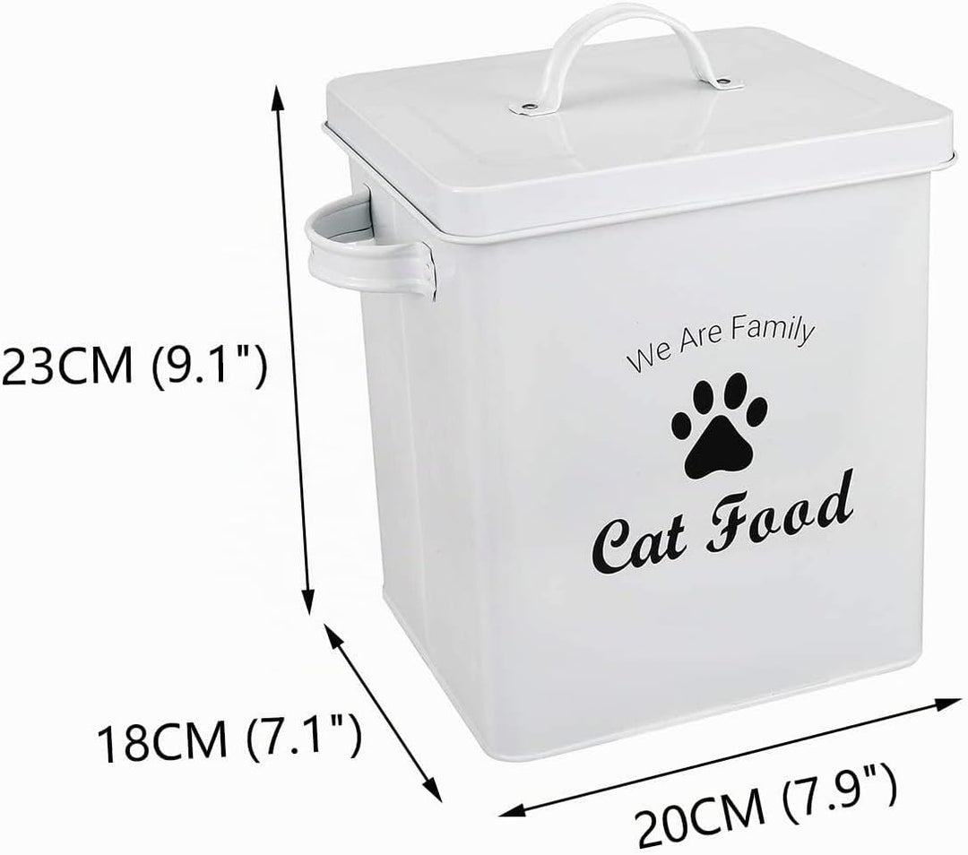 Pethiy Katzenfutter aufbewahrung Box,Trockenfutterbox für Katzen mit Schaufel und Deckel,beschichtet