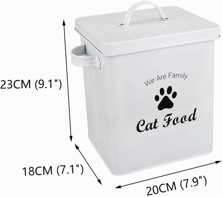 Pethiy Katzenfutter aufbewahrung Box,Trockenfutterbox für Katzen mit Schaufel und Deckel,beschichtet