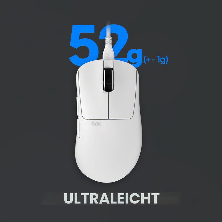 Pulsar Gaming Gears Xlite v3 Wired Medium White Medium Xlite Wired White, Medium Xlite Wired White