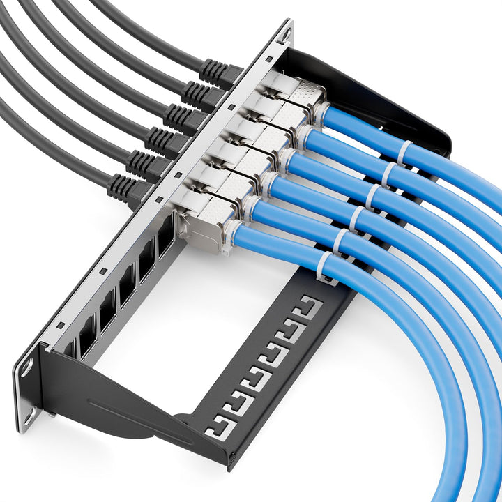 deleyCON 10m CAT 8 Verlegekabel Kupfer CU S/FTP 40Gbps - Blau | Starr, PIMF Schirmung, 2000MHz, AWG2