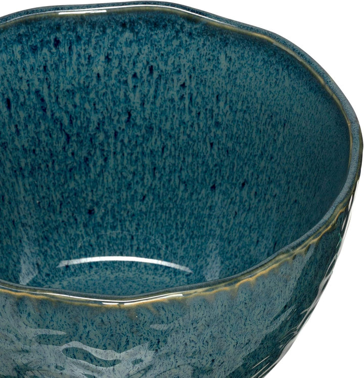 LEONARDO HOME 018545 MATERA 6er Set Schale, Keramik, blau Blau 15,3 cm, Blau 15,3 cm