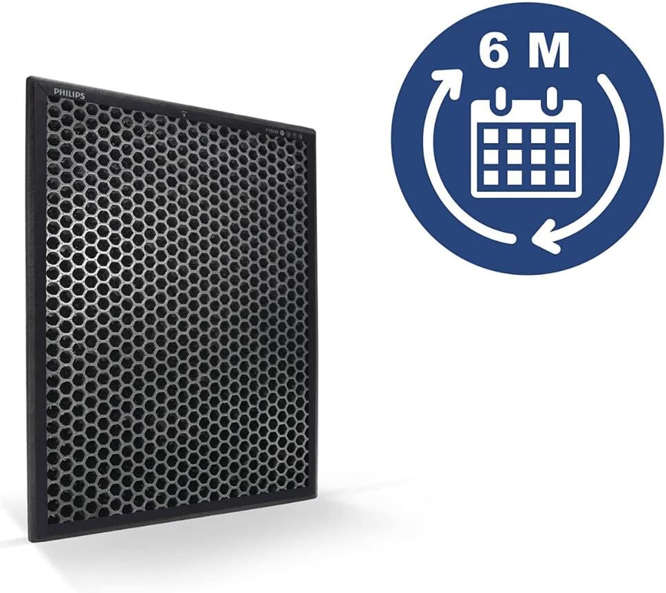 Philips Domestic Appliances FY1413/30 Aktivkohlefilter für Luftreiniger series 1000, Schwarz (Packun