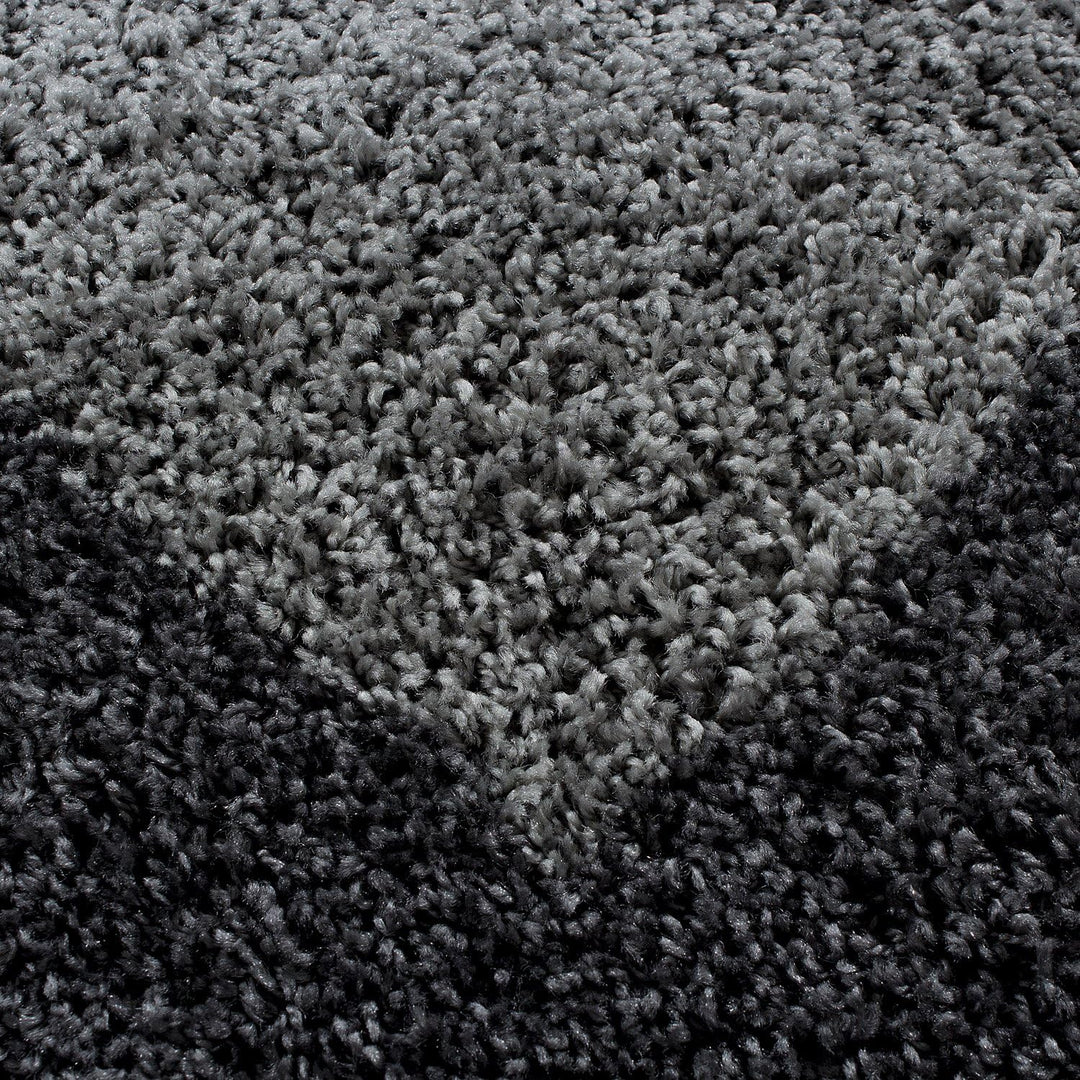 Carpettex Hochflor Teppich Wohnzimmer Shaggy Flokati Teppich Modern Bordüre Design 80 x 250 cm Flur